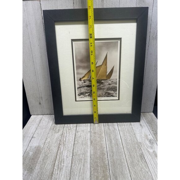 Vtg Mystic Seaport Print Water Gypsy 1936 Rosenfeld Collection Frame 15''x12.5'' - Picture 4 of 5